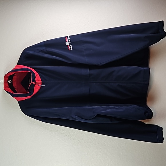 Port Authority | Men's Navy Vintage "FBR Open" Phoenix Zip Front Hood Jacket 3XL - Picture 4 of 14